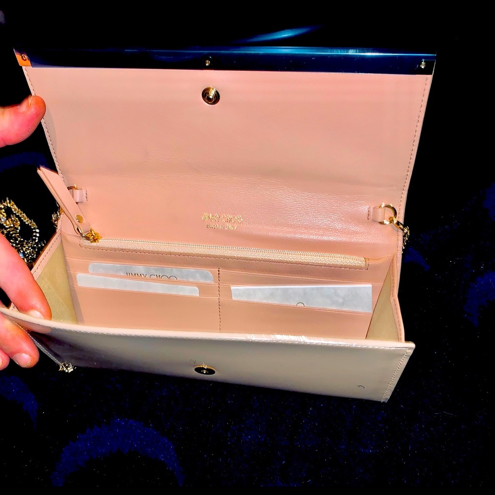 Jimmy Choo Milla Powder Pink Patent Leather Purse